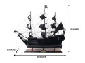 Czarna Perła model statku pirackiego - Długość 89cm - BP80R