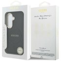 Etui Guess Saffiano Peony Embossed Ring MagSafe na Samsung Galaxy S26+ - czarne