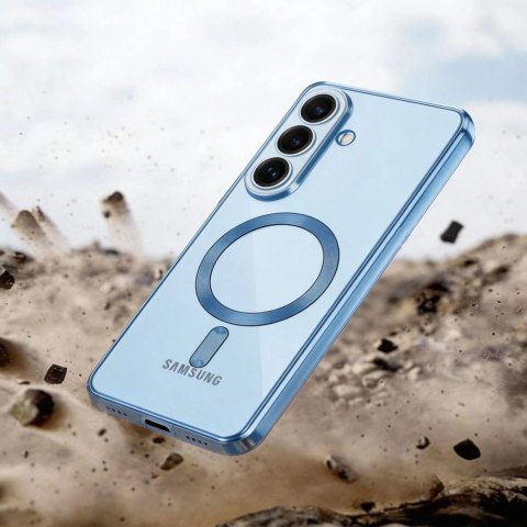 Etui Tech-Protect MagFlex MagSafe na Samsung Galaxy S26 - przezroczysto-niebieskie