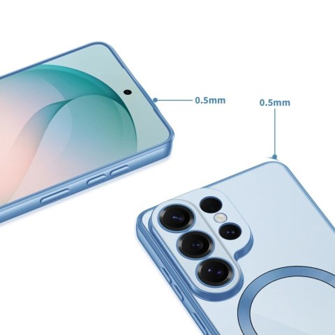 Etui Tech-Protect MagFlex na Samsung Galaxy S26 Ultra - przezroczysto-niebieskie