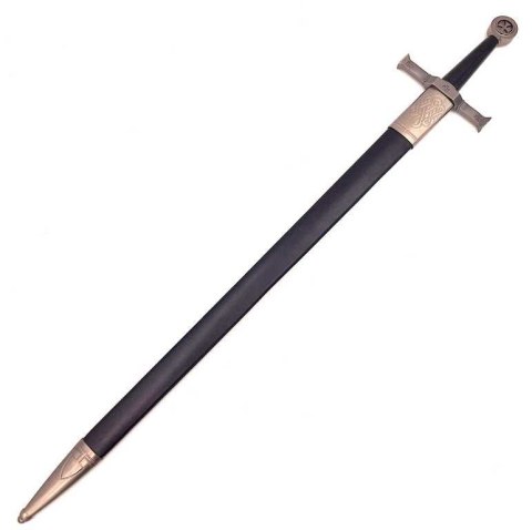 Stalowy Miecz Rycerski 84 cm w Pochwie - Replika - SW-114