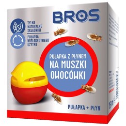 Bros Pułapka na muszki owocówki z płynem /12/