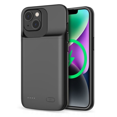Etui na iPhone 14 / 14 Pro z powerbankiem 4800mAh PowerCase - czarne