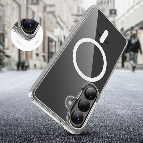 Etui pokrowiec case na Samsung Galaxy S26+ FlexAir Hybrid MagSafe - przezroczysty