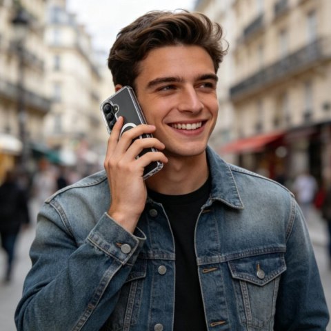 Etui pokrowiec case na Samsung Galaxy S26+ FlexAir Hybrid MagSafe - przezroczysty