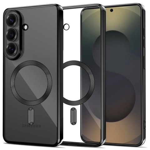 Etui pokrowiec case na Samsung Galaxy S26 MagFlex - przezroczysto-czarny