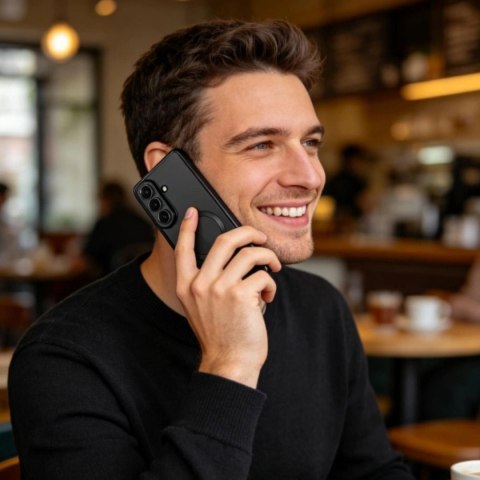 Etui pokrowiec case na Samsung Galaxy S26 MagFlex - przezroczysto-czarny