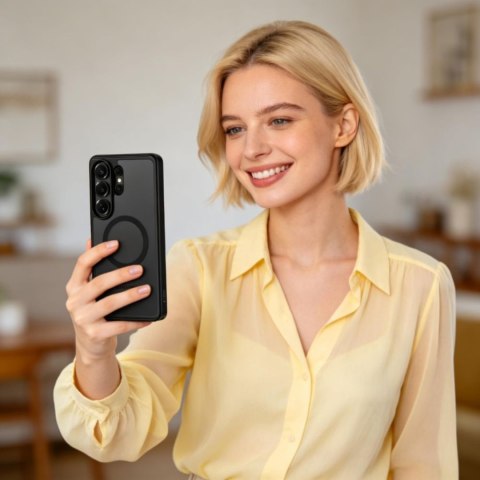 Etui pokrowiec ochronny na Samsung Galaxy S26 Ultra MagPeak MagSafe - czarny