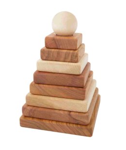 Drewniana Piramida Kwadratowa - Naturalna