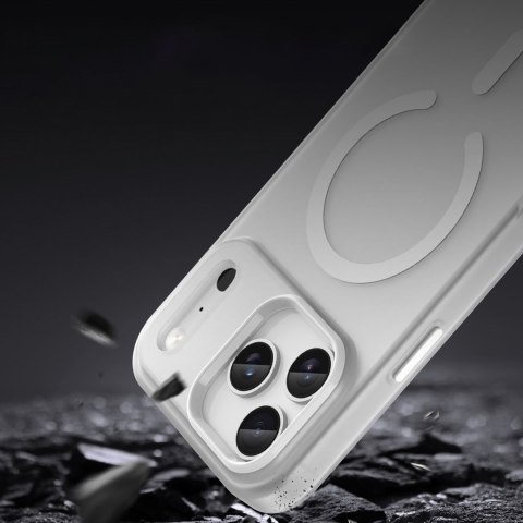Etui case na iPhone 17 Pro Magnetic Abrasive MagSafe - matowe białe