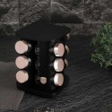 STOJAK OBROTOWY NA PRZYPRAWY 12 POJEMNIKÓW BERLINGER HAUS BH-8559 BLACK ROSE