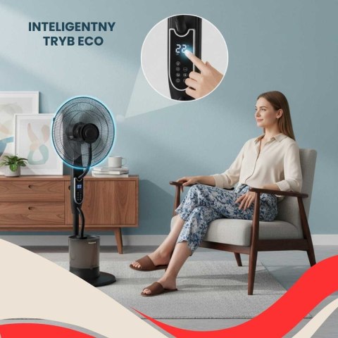 WENTYLATOR WIATRAK PODŁOGOWY MGIEŁKOWY Z NAWILŻACZEM KLAUSBERG KB-9043