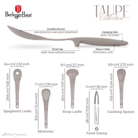 ZESTAW PRZYBORÓW KUCHENNYCH BERLINGER HAUS BH-6335 TAUPE