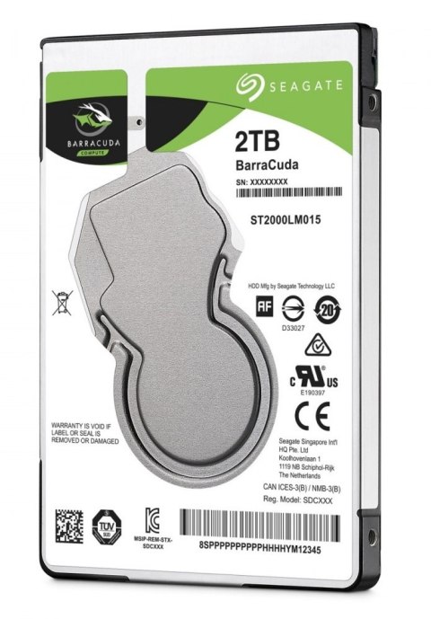 Dysk serwerowy HDD SEAGATE BarraCuda ST2000LM015 (2TB /2.5" /5400RPM )