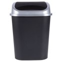 Kosz na śmieci odpady śmietnik pojemnik plastikowy czarny 25L VILDE 779072