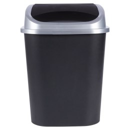 Kosz na śmieci odpady śmietnik pojemnik plastikowy czarny 25L VILDE 779072