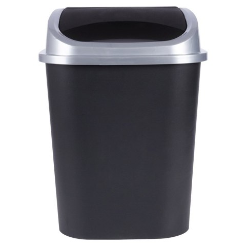 Kosz na śmieci odpady śmietnik pojemnik plastikowy czarny 25L VILDE 779072
