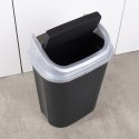Kosz na śmieci odpady śmietnik pojemnik plastikowy czarny 25L VILDE 779072