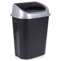 Kosz na śmieci odpady śmietnik pojemnik plastikowy czarny 25L VILDE 779072