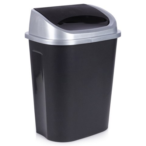 Kosz na śmieci odpady śmietnik pojemnik plastikowy czarny 25L VILDE 779072