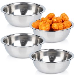 Miseczki stalowe na przystawki przekąski 250ml zestaw 4 sztuk EXCELLENT HOUSEWARE 139021
