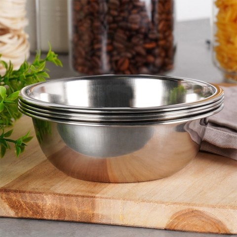 Miseczki stalowe na przystawki przekąski 250ml zestaw 4 sztuk EXCELLENT HOUSEWARE 139021