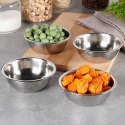 Miseczki stalowe na przystawki przekąski 250ml zestaw 4 sztuk EXCELLENT HOUSEWARE 139021