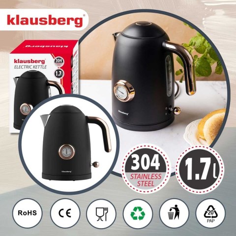 CZAJNIK ELEKTRYCZNY 1,7L Z TERMOMETREM KLAUSBERG KB-9019