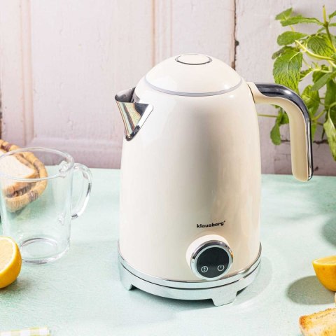 CZAJNIK ELEKTRYCZNY 1,7L Z TERMOMETREM LED KLAUSBERG KB-9028 RETRO