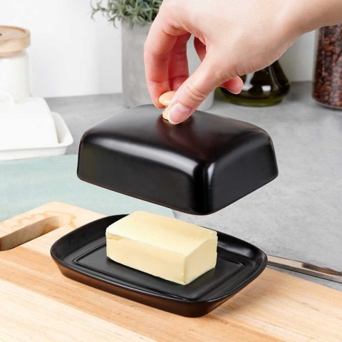 MASELNICZKA MASELNICA CERAMICZNA CZARNA 139677