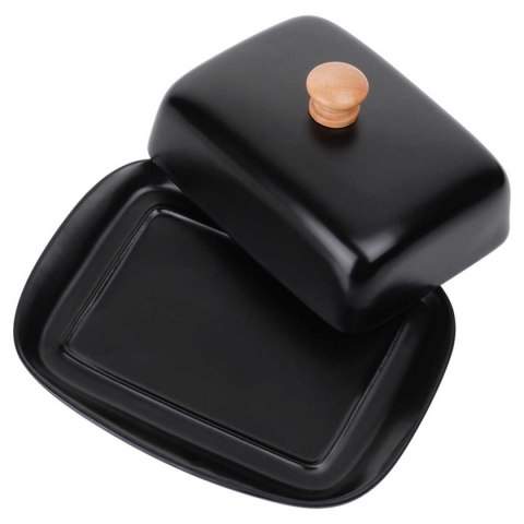 MASELNICZKA MASELNICA CERAMICZNA CZARNA 139677