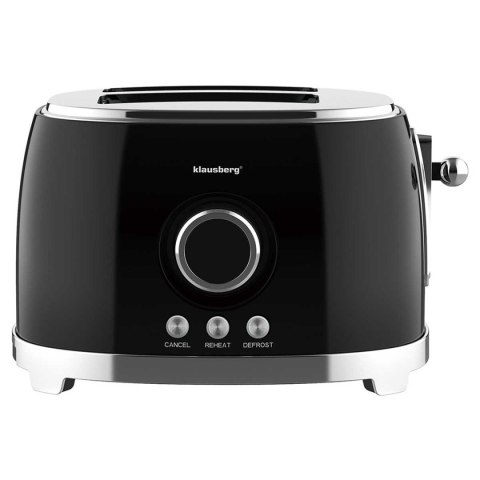 TOSTER OPIEKACZ NA 2 KROMKI WYŚWIETLACZ LED KLAUSBERG KB-9025 RETRO