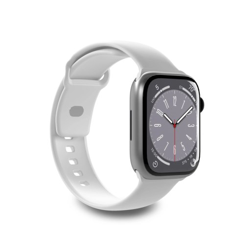 Pasek silikonowy Puro Icon do Apple Watch 42 / 44 / 45 / 49 mm - biały (2 szt.)