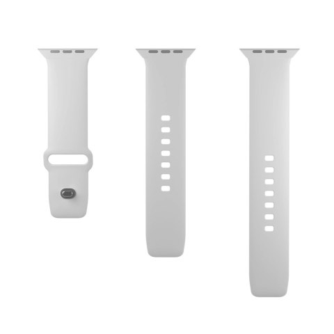 Pasek silikonowy Puro Icon do Apple Watch 42 / 44 / 45 / 49 mm - biały (2 szt.)