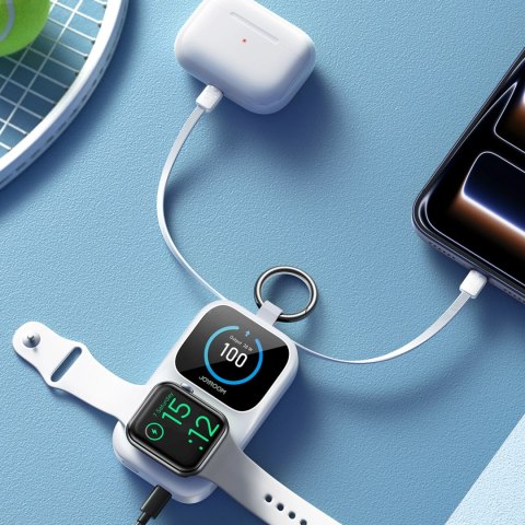 Powerbank Joyroom JR-W19 5000mAh z ładowaniem bezprzewodowym zegarka 5 W - biały