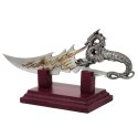 Sztylet dekoracyjny smok na podstawie 19 cm - fantasy - stal nierdzewna - SW-185