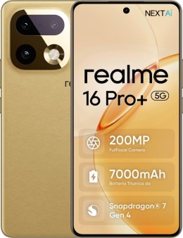Smartphone REALME 16 Pro+ 5G 12/512GB Złoty 512 GB Złoty TKORALSZA0173