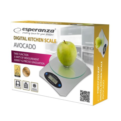 Waga kuchenna ESPERANZA EKS006 (Maks. 5000g /Srebrny )