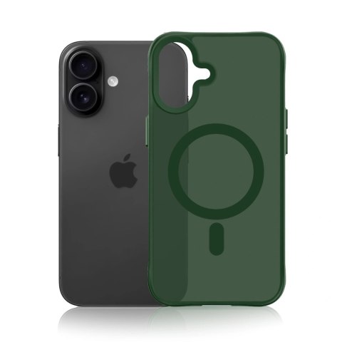 Etui 3mk Smoke MagCase na iPhone 16 - zielone-półprzezroczyste