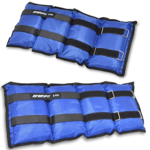 OBCIĄŻENIE NA PRZEGUBY NIEBIESKIE 10KG (2x5KG) ENERO FIT