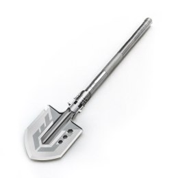 Saperka wielofunkcyjna na survival bushcraft nóż zbijak krzesiwo gwizdek harpun - szara