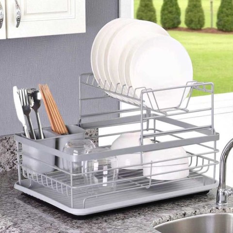 SUSZARKA DO NACZYŃ Z OCIEKACZEM I TACĄ E-8086