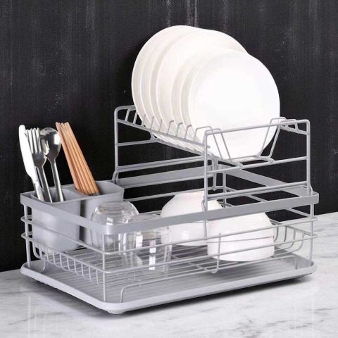 SUSZARKA DO NACZYŃ Z OCIEKACZEM I TACĄ E-8086