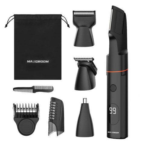 Trymer MAXGROOM LK-881 wielofunkcyjny z wymiennymi końcówkami - czarny
