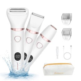 Trymer damski MAXGROOM JK-105 3w1 do ciała i twarzy - biały