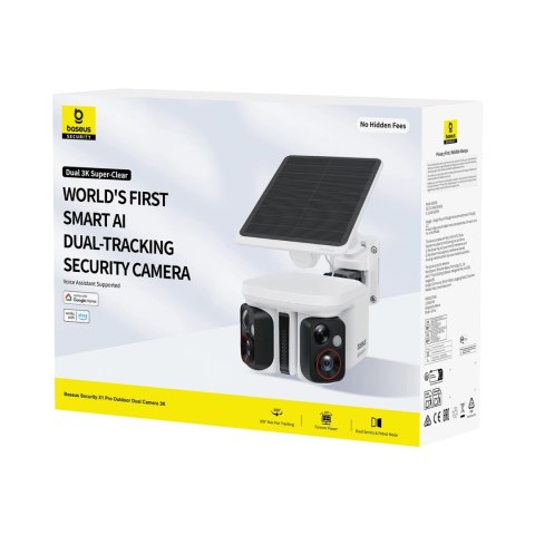 Kamera zewnętrzna Baseus Security X1 Pro Dual Camera 3K - biała