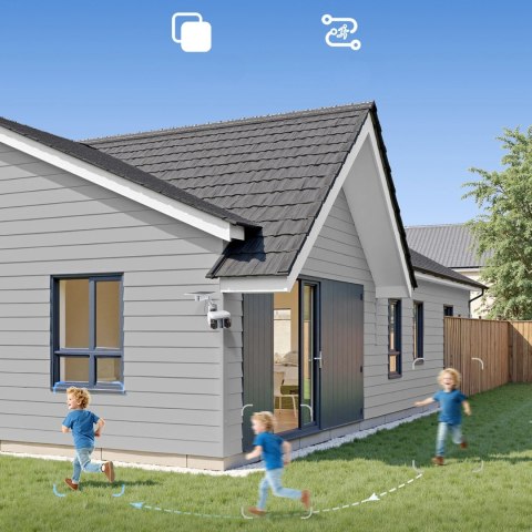 Kamera zewnętrzna Baseus Security X1 Pro Dual Camera 3K - biała