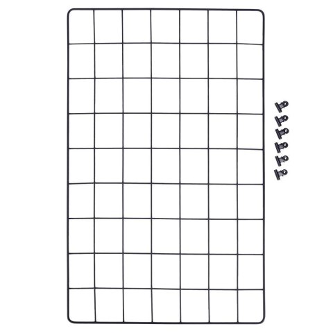 Kratka na zdjęcia metalowa czarna 58x36cm VILDE 569658