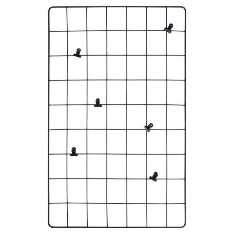 Kratka na zdjęcia metalowa czarna 58x36cm VILDE 569658