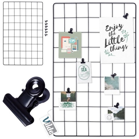 Kratka na zdjęcia metalowa czarna 58x36cm VILDE 569658